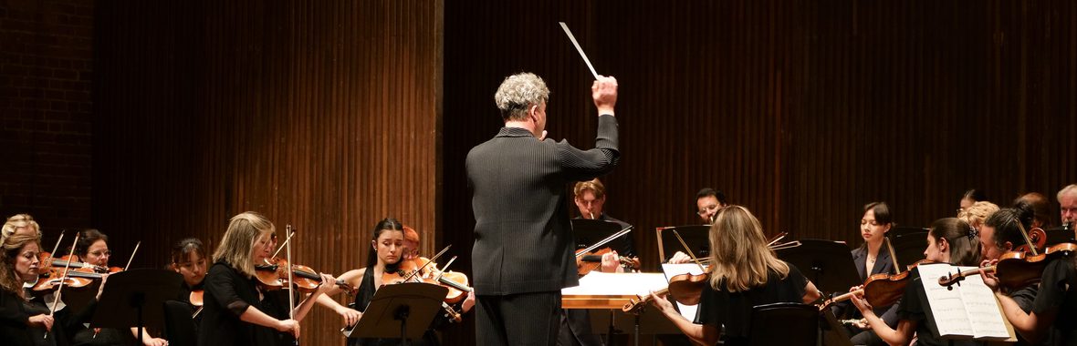 Knussen Chamber Orchestra with conductor Ryan Wigglesworth.