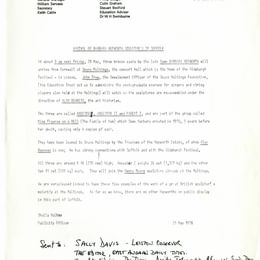 1976 press release announcing the arrival of the Family of Man at Snape Maltings