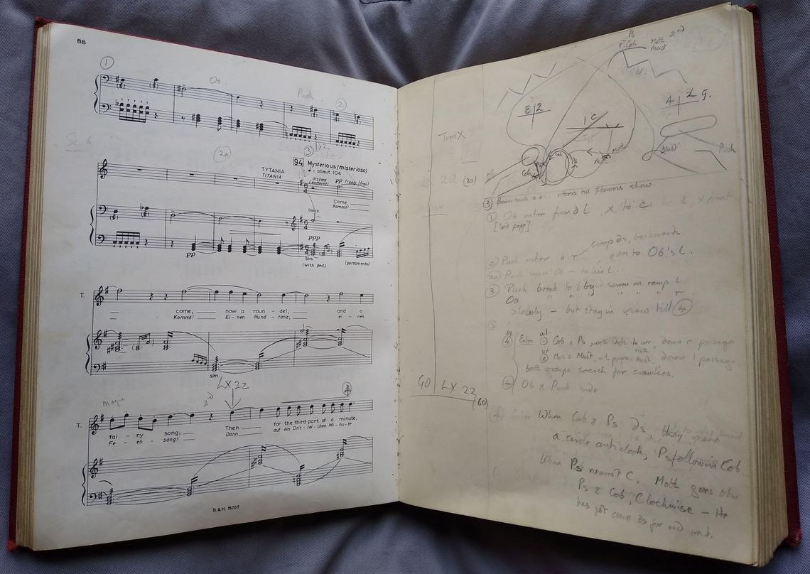 photograph of musical score.