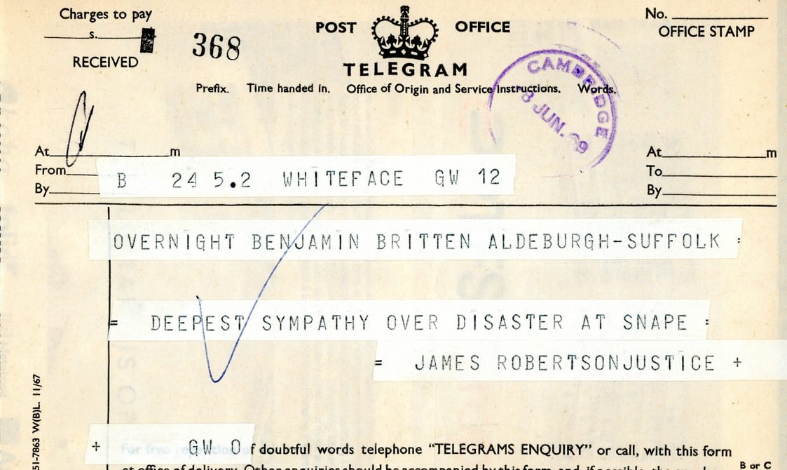 Telegram from James Robertson Justice