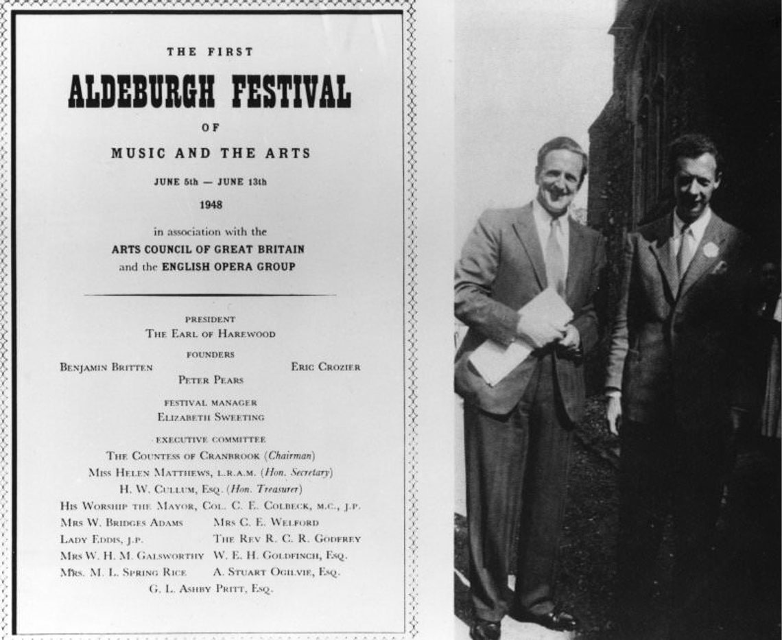 Programme for the first Aldeburgh Festival in 1948