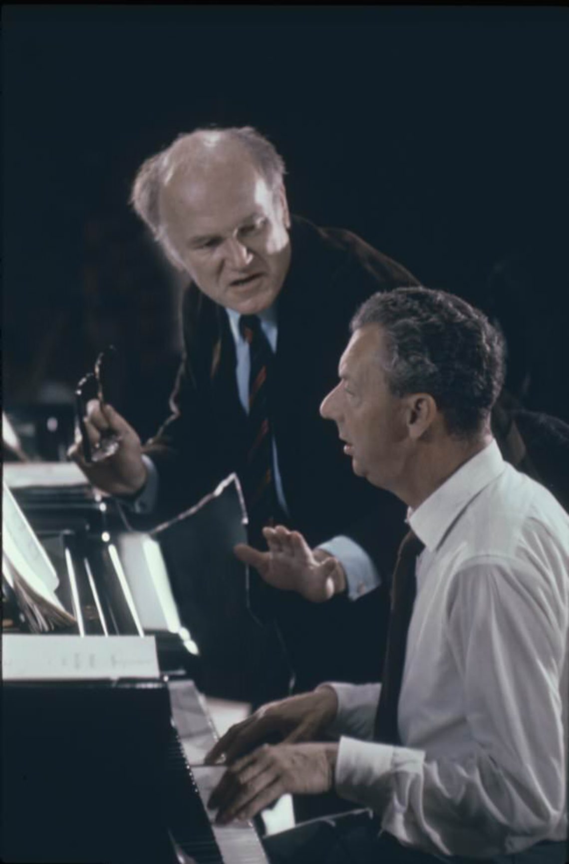 Britten and Richter rehearsing for the Aldeburgh Festival in 1967