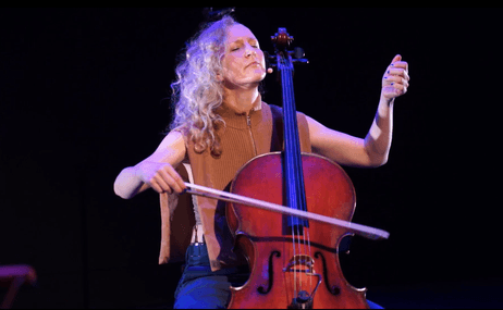 Anna Helena Mc Lean with string instrument