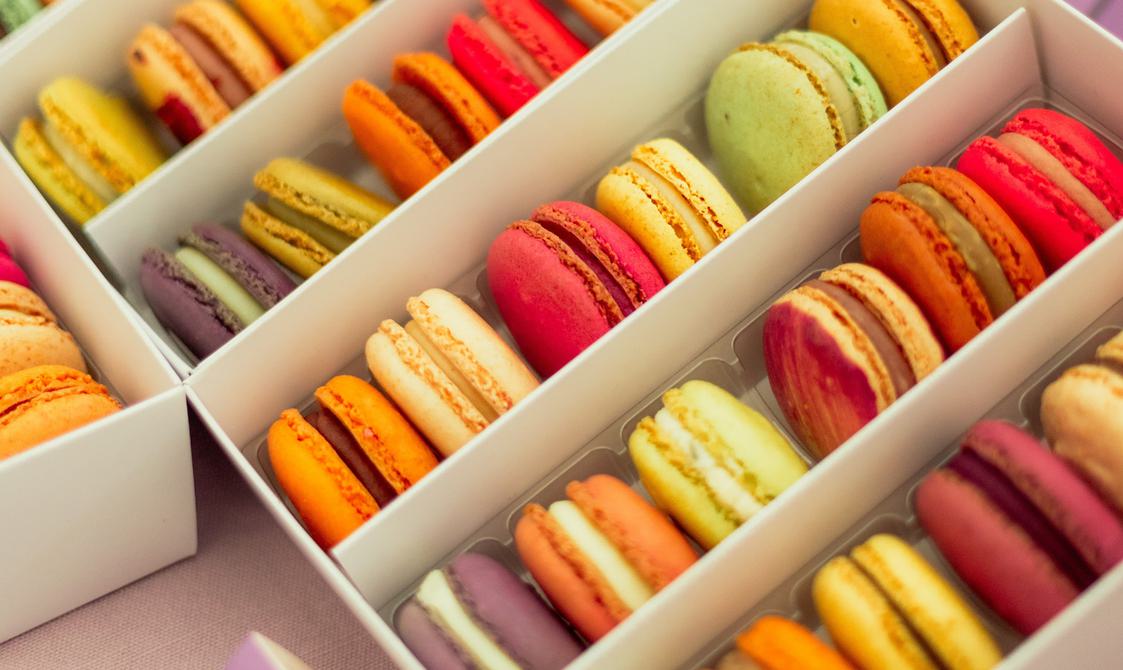 colourful macarons