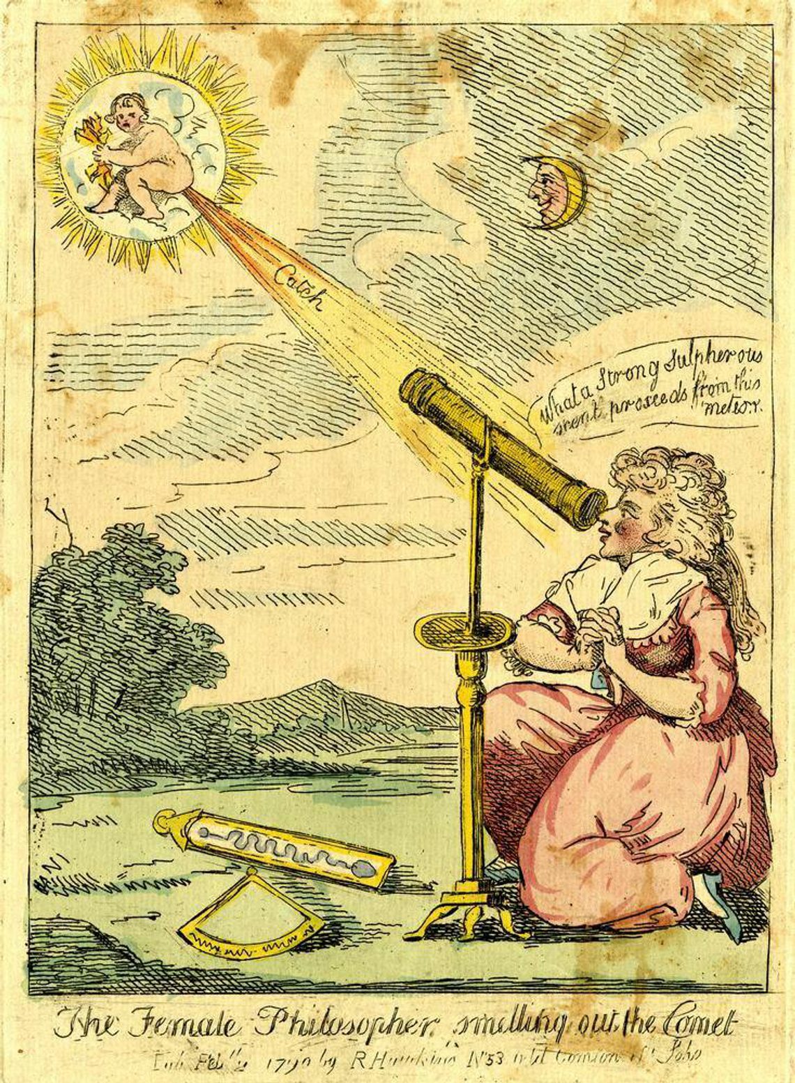 Vintage illustration of Caroline Herschel
