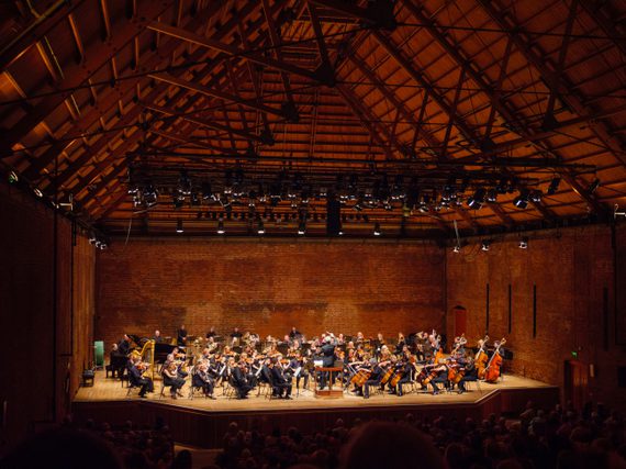 Orchestra onstage.
