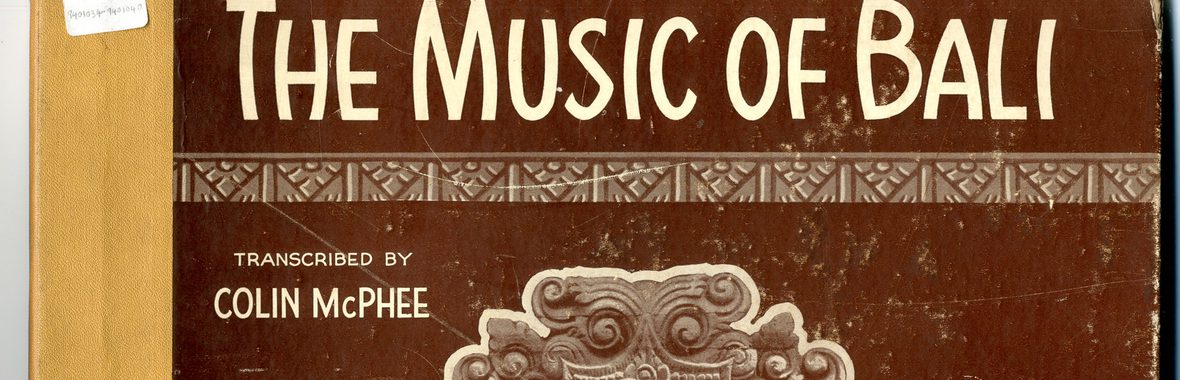 A brown record cover saying 'The Music of Bali'