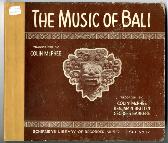 A brown record cover saying 'The Music of Bali'